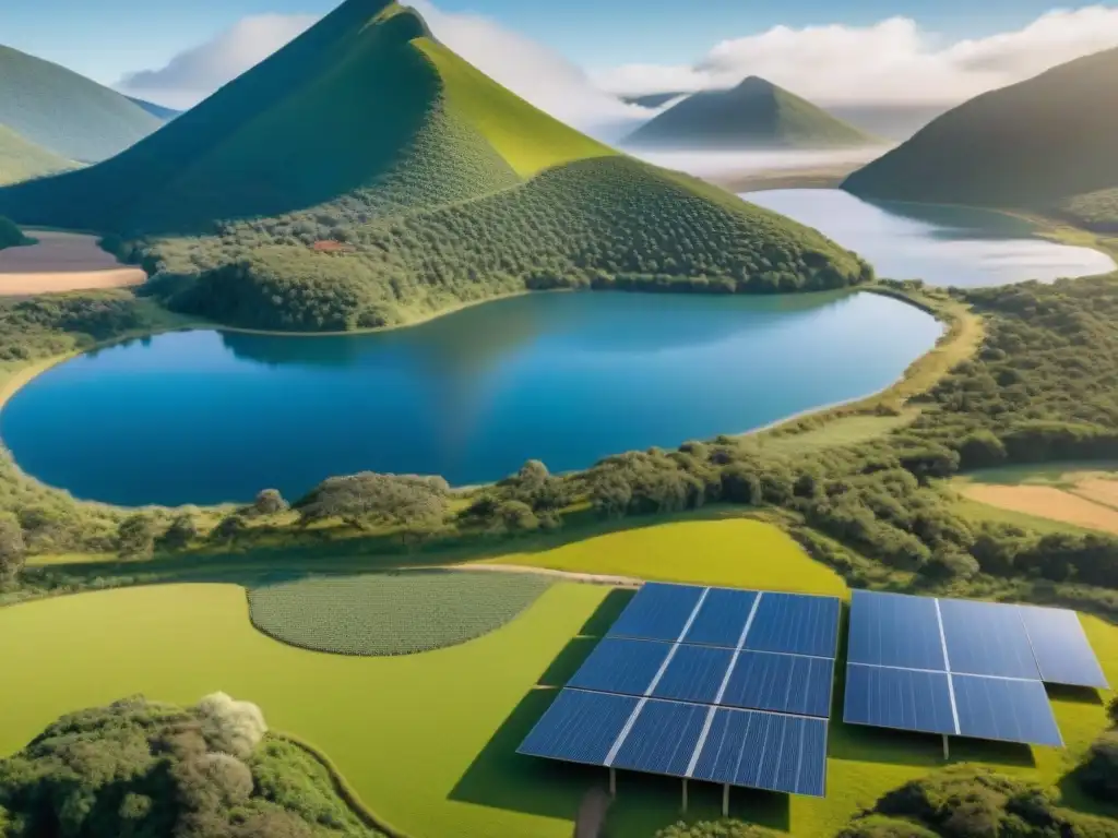 Alianza de energías renovables con comunidades indígenas bendiciendo paneles solares en paisaje vibrante
