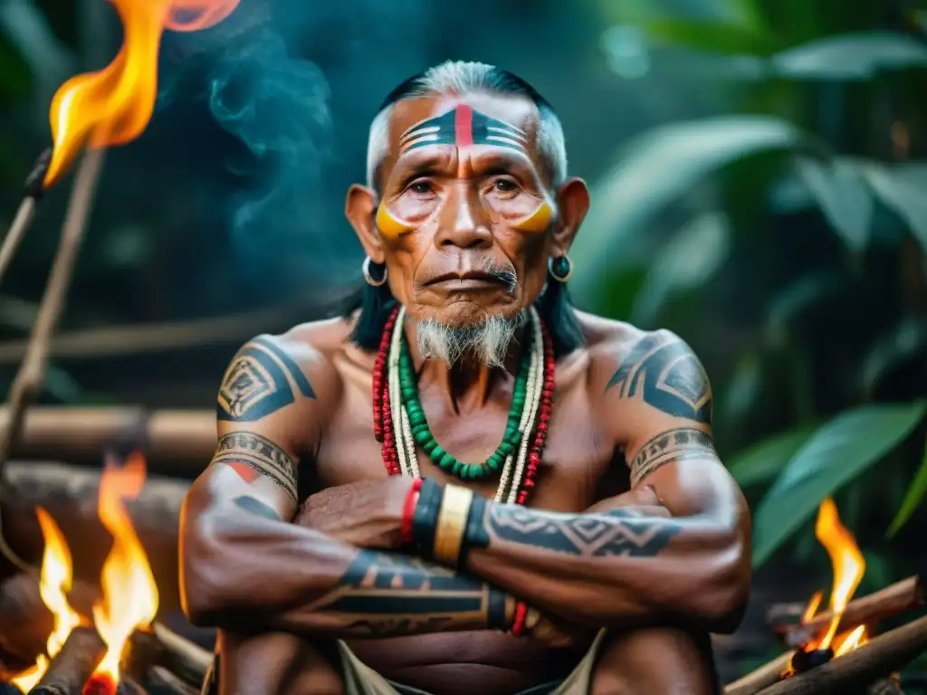 Anciano tribal Kayapo con tatuajes que narran historia y significados rituales tatuaje culturas indígenas