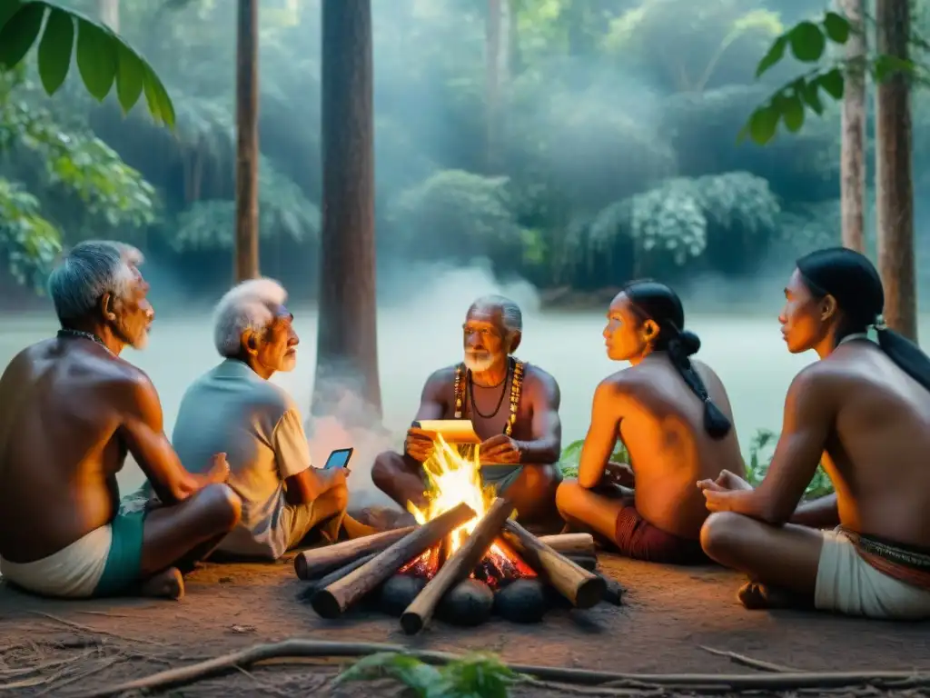 Ancianos indígenas conectan tradiciones con tecnología para preservar su cultura en la selva