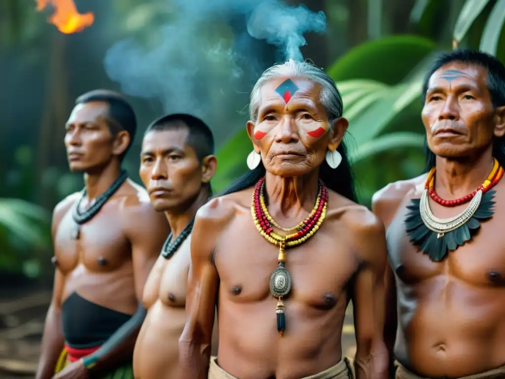 Ancianos indígenas Kayapo con tatuajes tradicionales que narran historias de su cultura y raíces