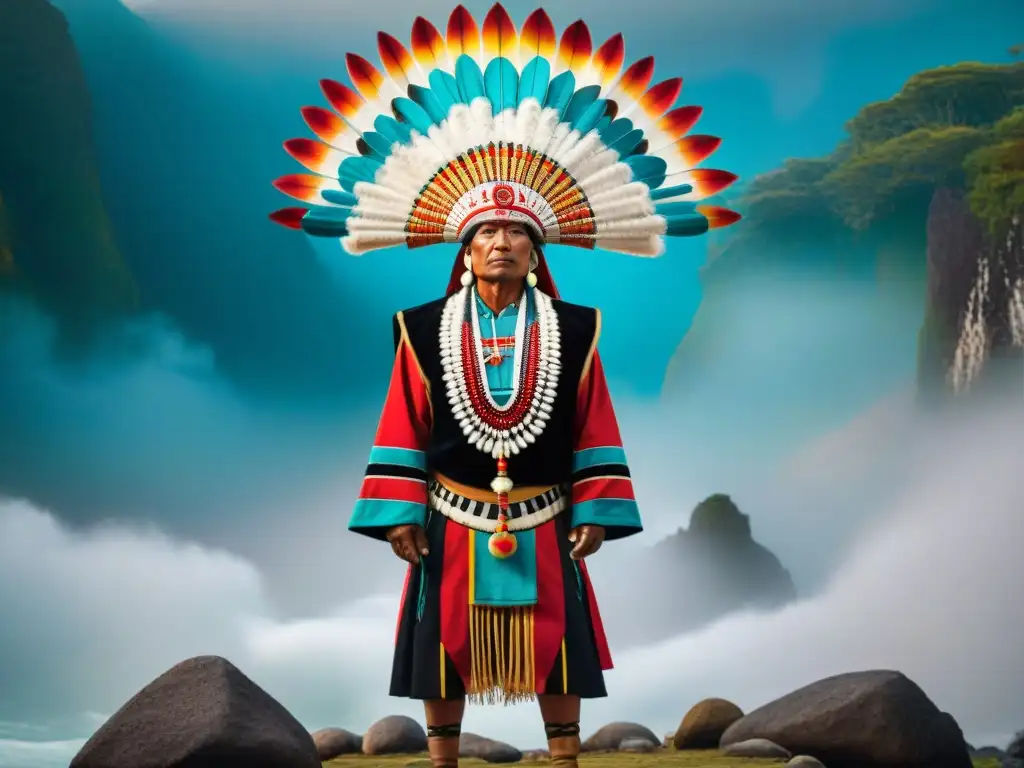 Comparación entre arte indígena antiguo y contemporáneo, fusionando tradición e innovación en vibrantes colores y simbolismos culturales