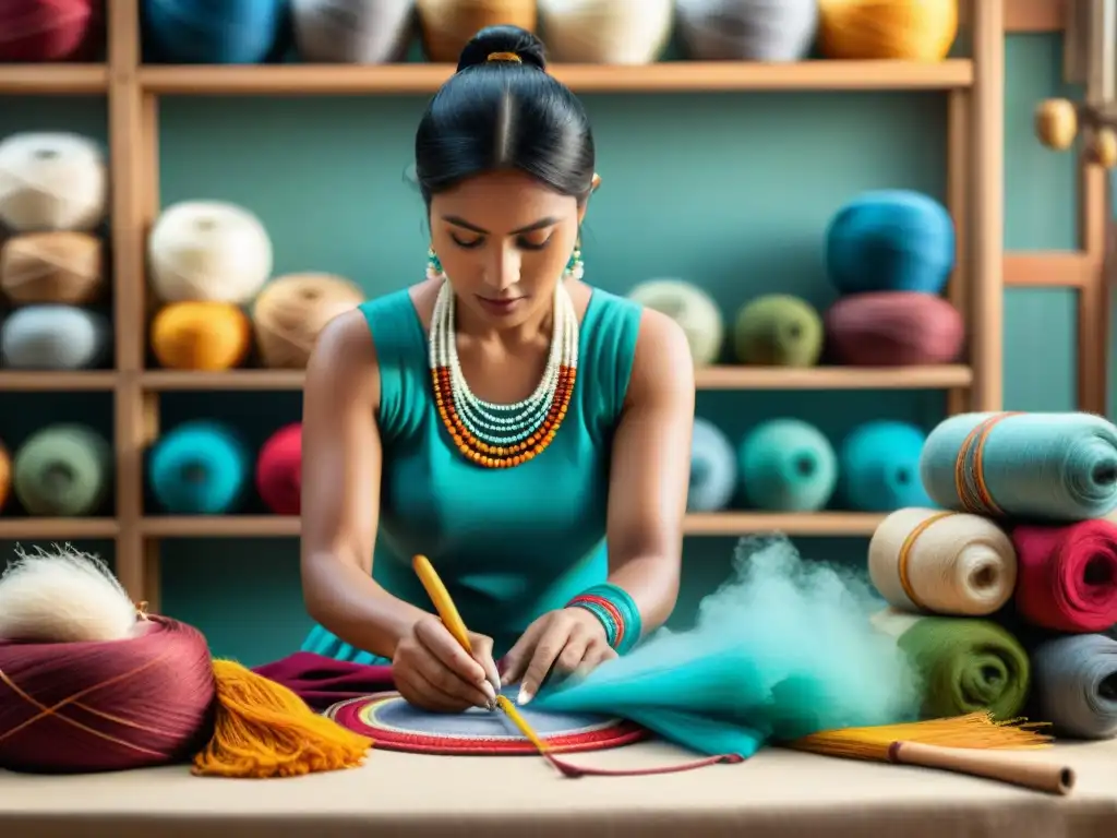 Artesano indígena fusionando tradición y modernidad en moda