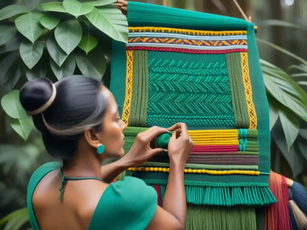 Un artista indígena crea arte sostenible, fusionando tradición y reciclaje en la naturaleza