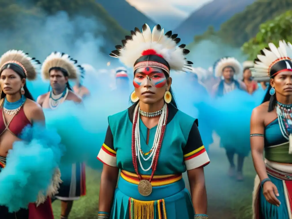 Una celebración intercultural de rituales festividades indígenas en la selva