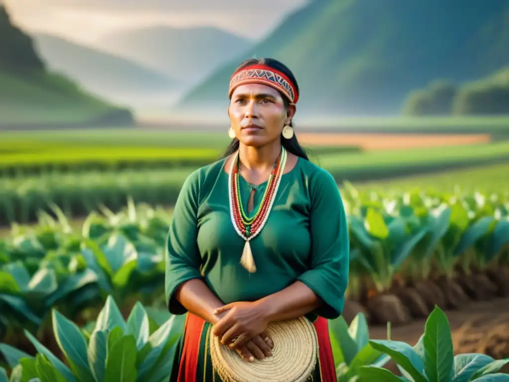 Un círculo de agricultores indígenas intercambiando conocimientos en un escenario de campo verde