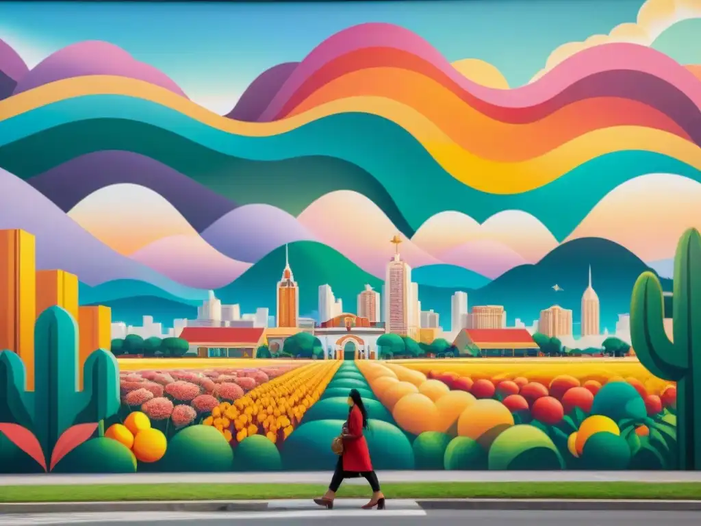 Una ciudad moderna con influencias indígenas: edificios tradicionales, arte callejero y espacios verdes