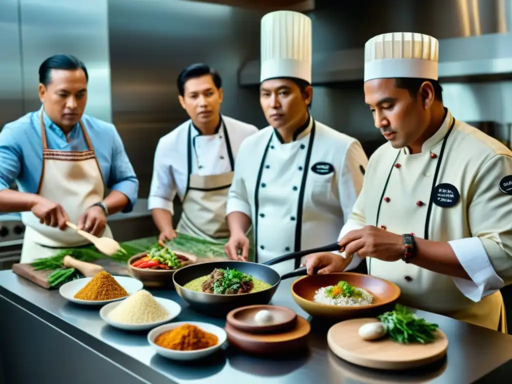 Cocineros indígenas revitalizando la cocina en un ambiente moderno