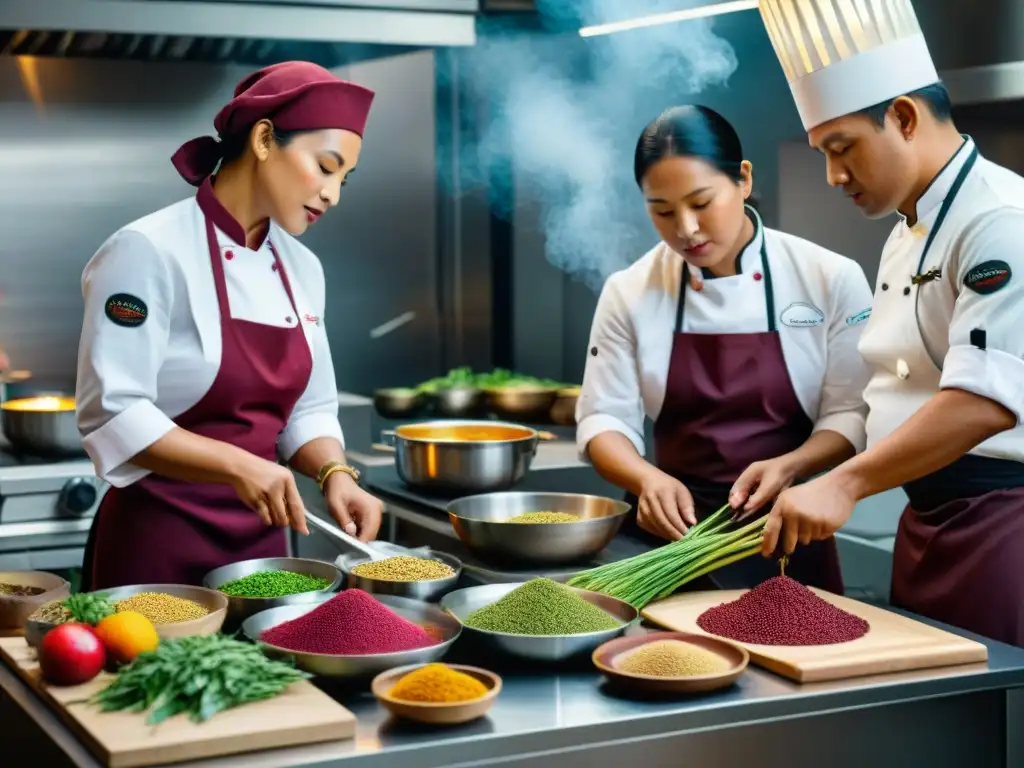 Cocineros indígenas preparan platillos con amaranto, fusionando tradición y modernidad