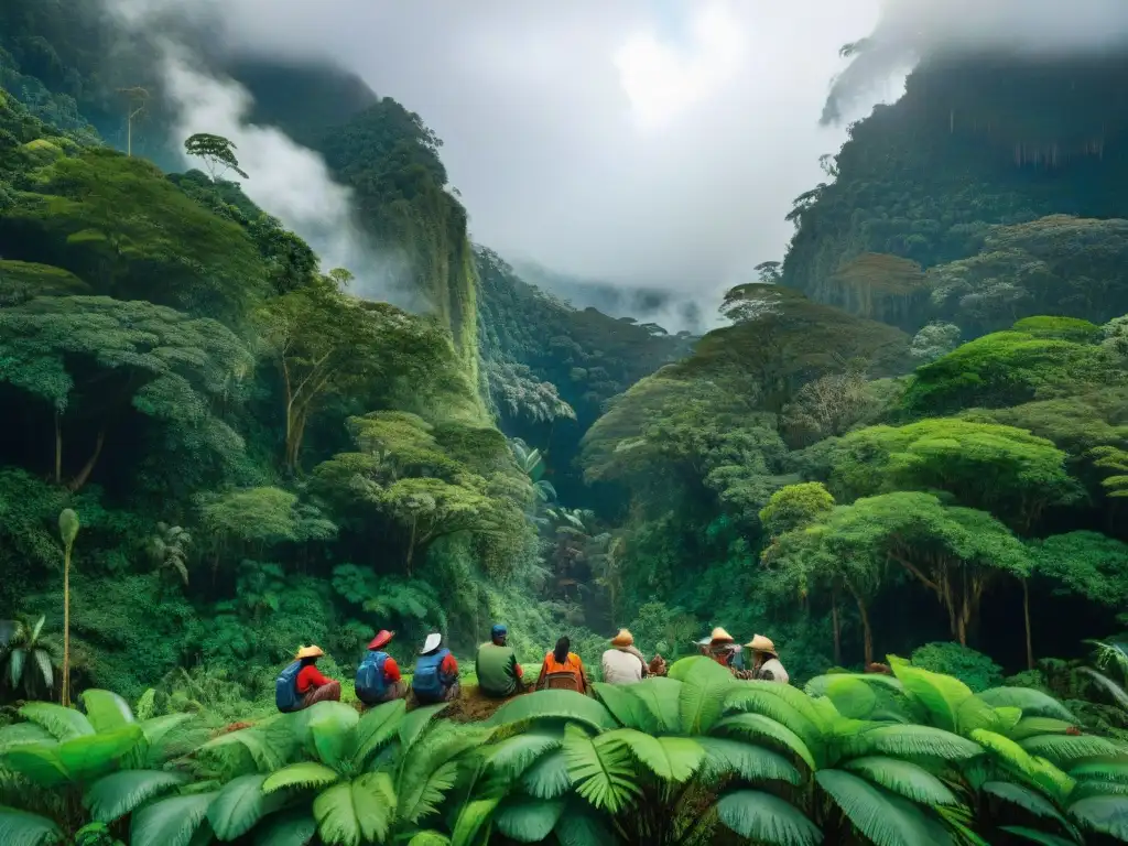 Colaboración indígena en monitoreo de biodiversidad en la selva: documentando especies con herramientas en atuendos tradicionales