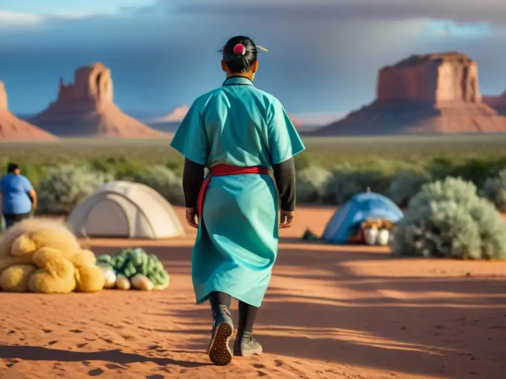 Colorida feria de salud en la reserva Navajo: prevención diabetes comunidad Navajo unida en talleres y actividades saludables