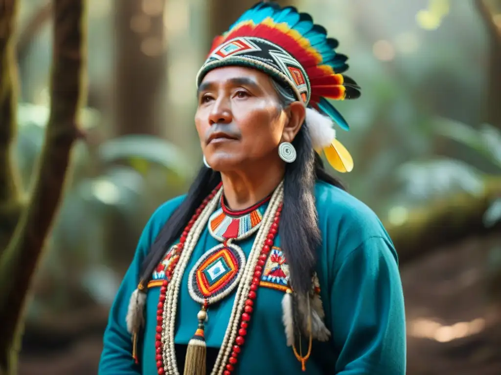 Un comunicador mapuche virtual relata una historia ancestral en medio del bosque