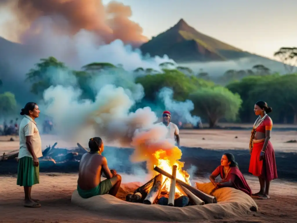 Comunidad indígena unida discute impacto del cambio climático en su vida, entre tierras verdes y secas