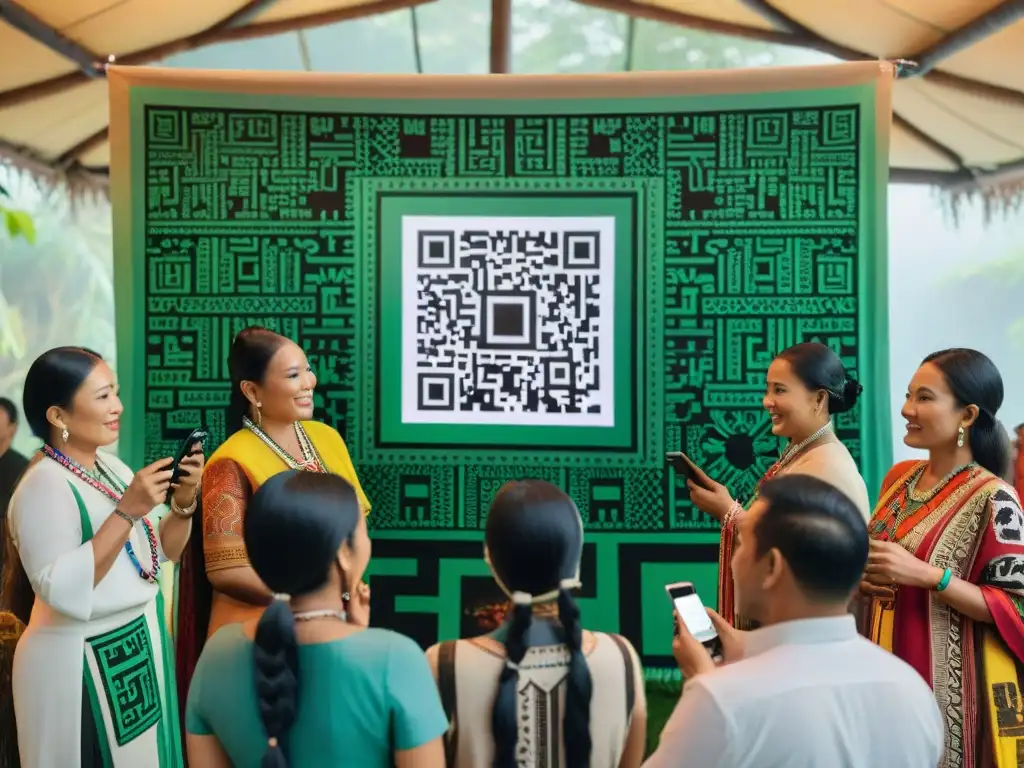 Una comunidad indígena vibrante se reúne para preservar tradiciones con códigos QR