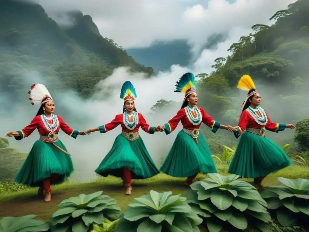 Danza tradicional de identidades indígenas en un acto de soberanía, fusionando cultura y naturaleza