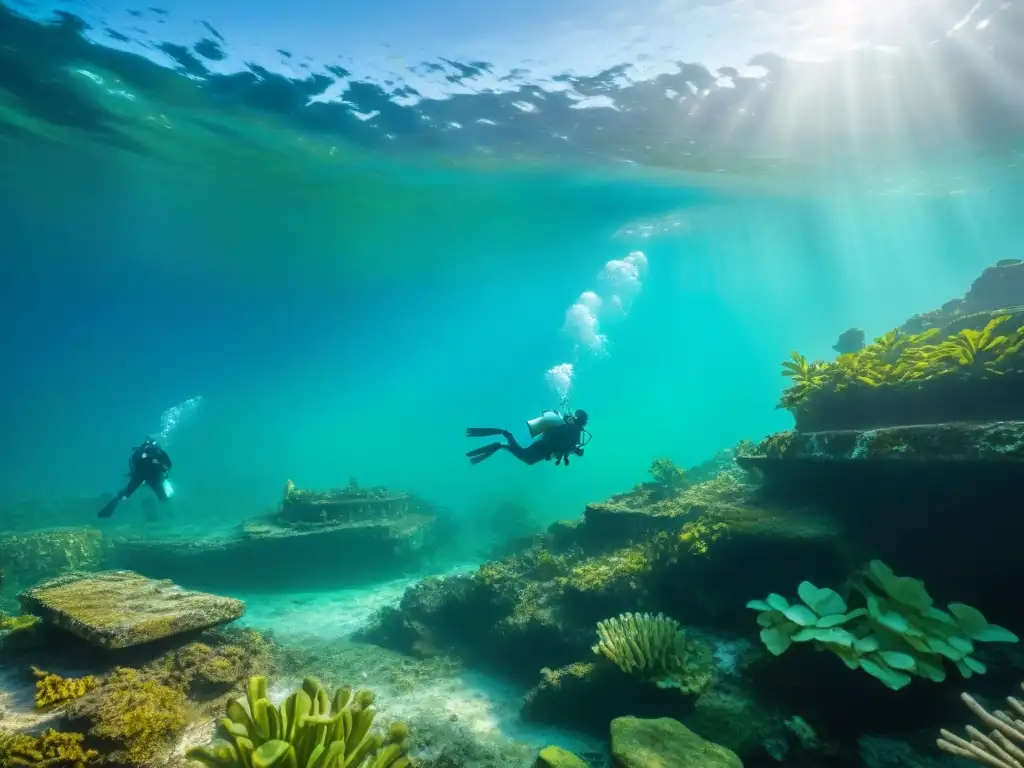 Descubrimientos arqueológicos en aguas mayas: equipo submarino rescata máscara de jade en cenote sagrado