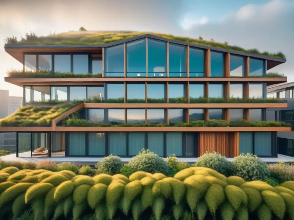 Fotografía detallada de edificio urbano con principios indígenas