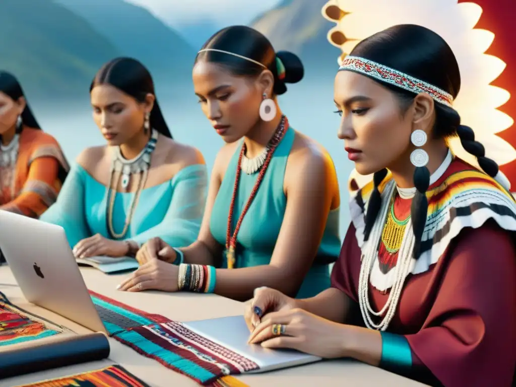 Diseñadores de moda indígena crean pieza innovadora con herramientas tradicionales y tecnología moderna