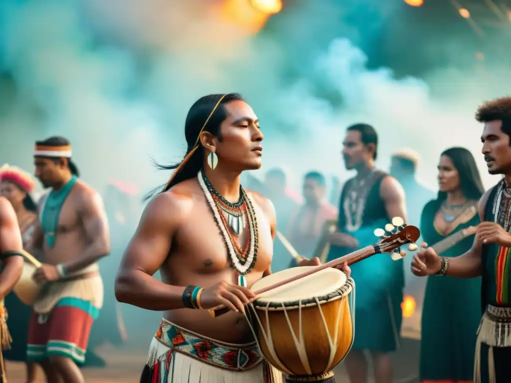 Un emotivo concierto de músicos indígenas de todo el mundo en un festival