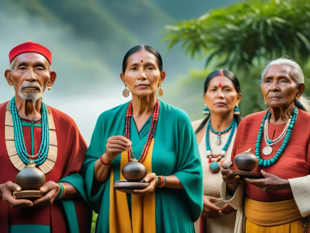 Un emotivo encuentro de ancianos indígenas recibiendo repatriación artefactos culturas indígenas, con gratitud y solemnidad