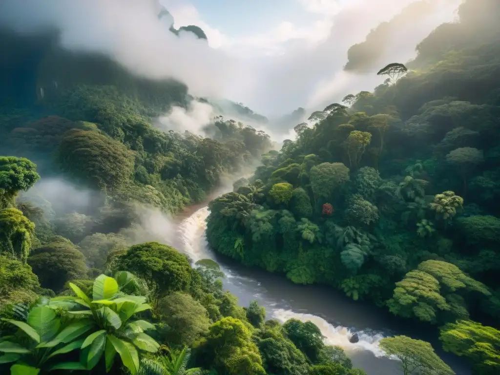 Espectacular selva con río cristalino, variedad de flora y fauna