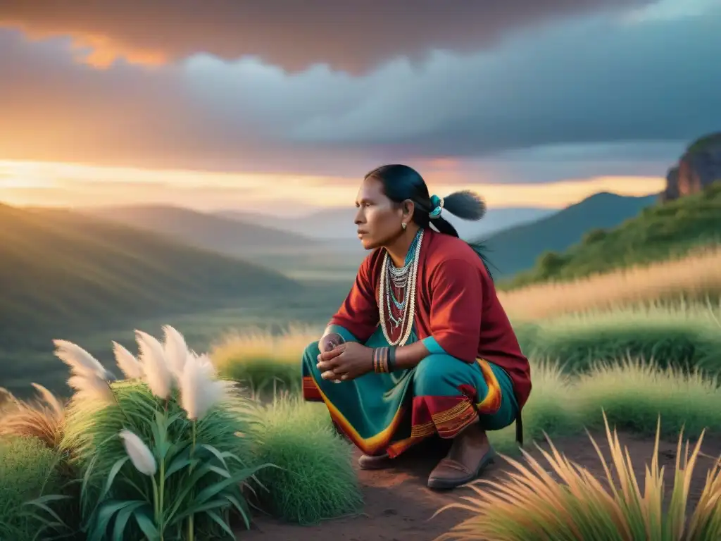 Un fotógrafo indígena talentoso captura la esencia de un vibrante atardecer en un pueblo remoto