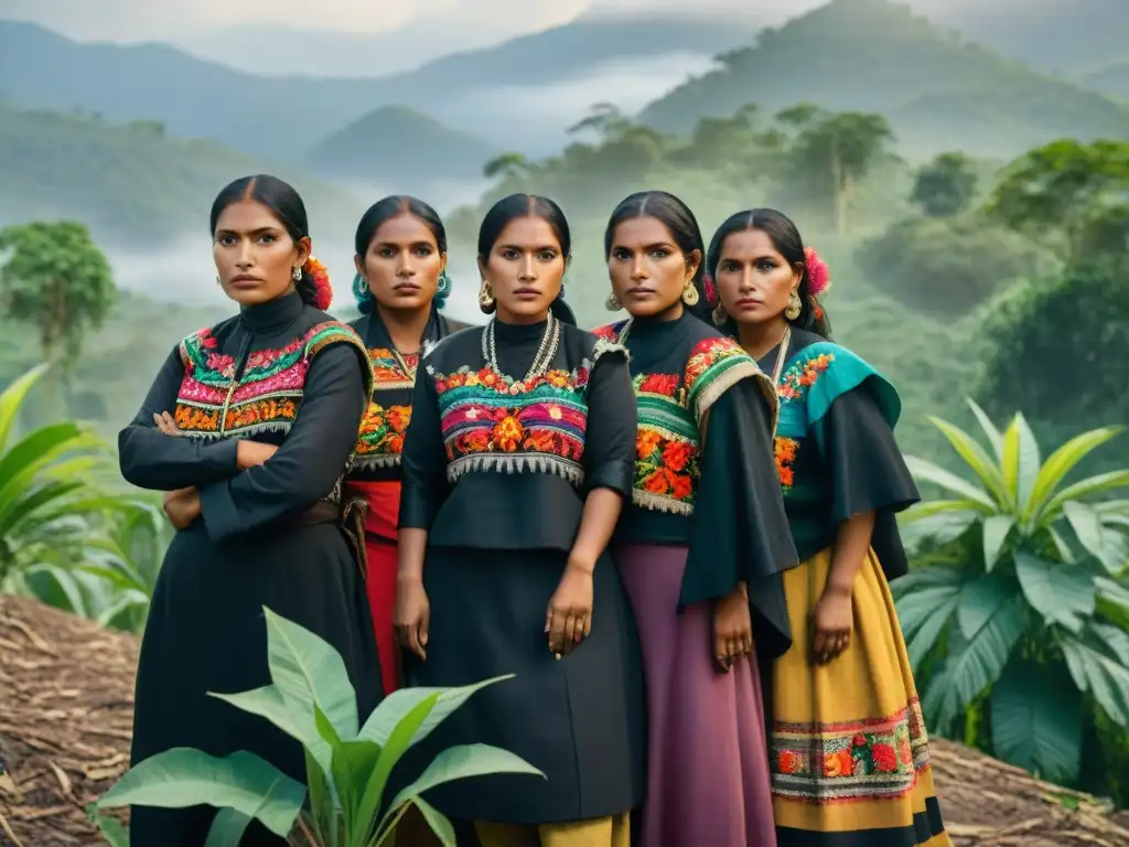 Grupo de Zapatistas en la selva Lacandona: resistencia, coloridos trajes y determinación en la lucha por los derechos de la tierra