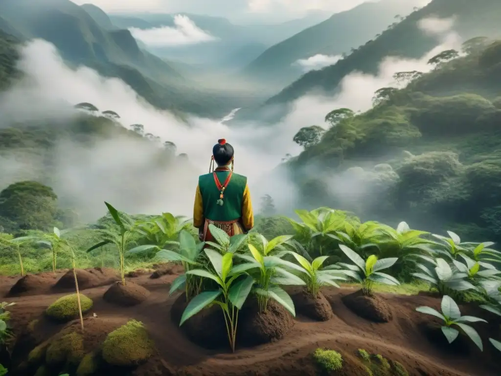 Guardianes indígenas reforestando en armonía con la naturaleza