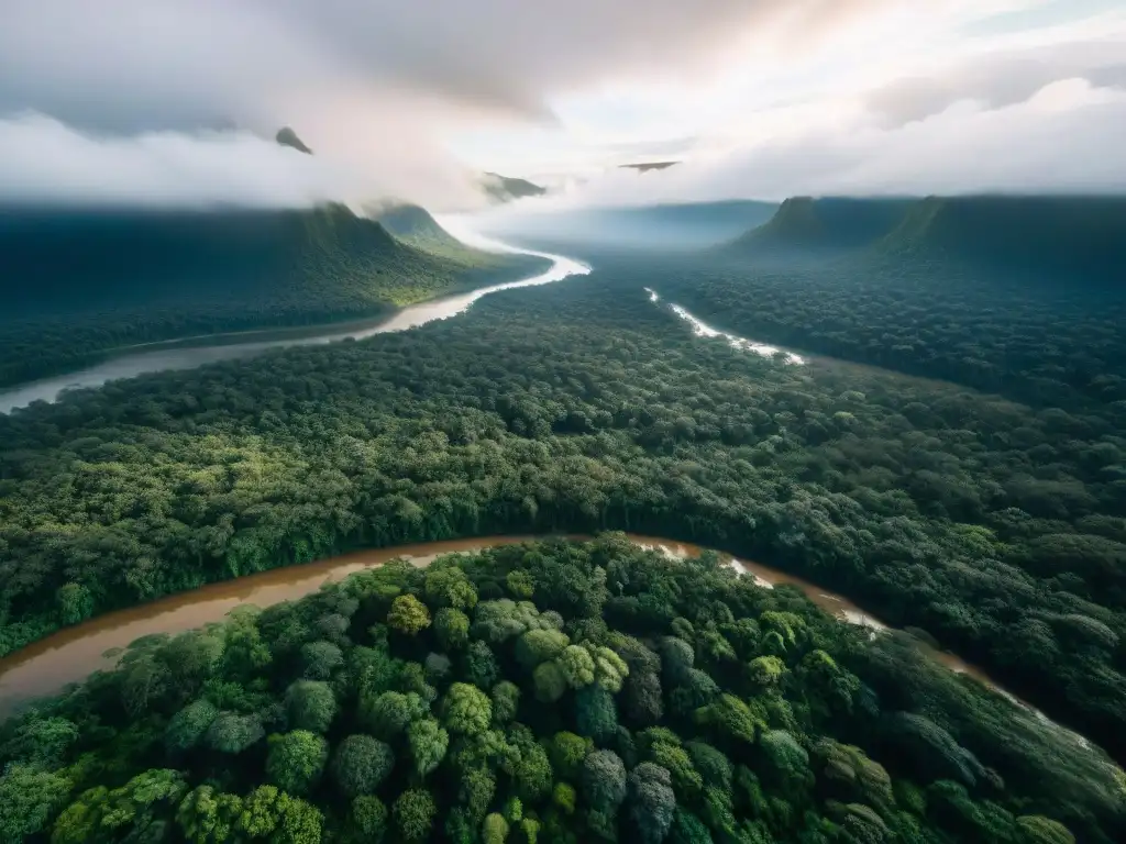 Impactante contraste: selva exuberante junto a áreas deforestadas