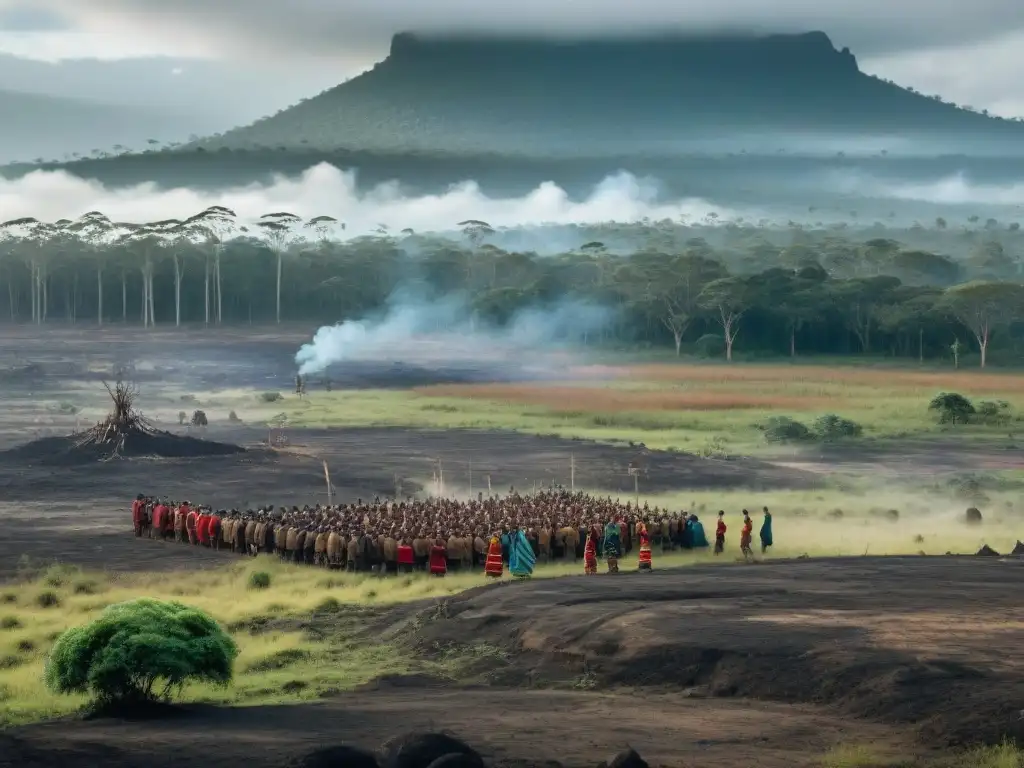 Impactante escena de deforestación: comunidades indígenas lamentan la pérdida de sus tierras ancestrales