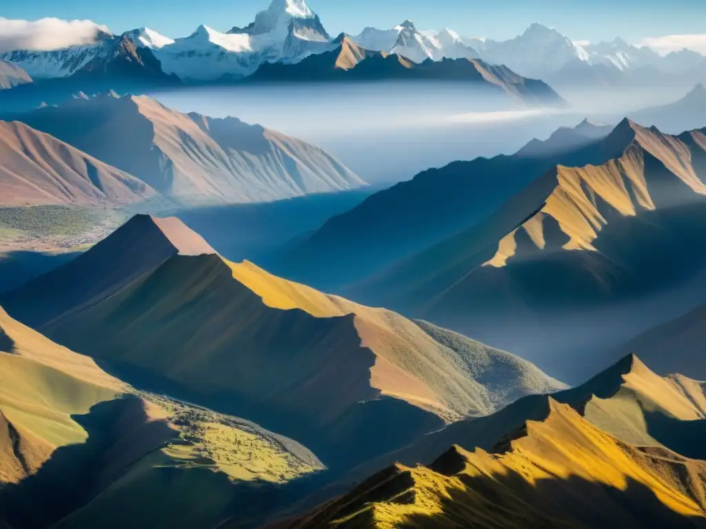 Impresionante vista aérea de los Andes, donde culturas indígenas resisten a través de los siglos