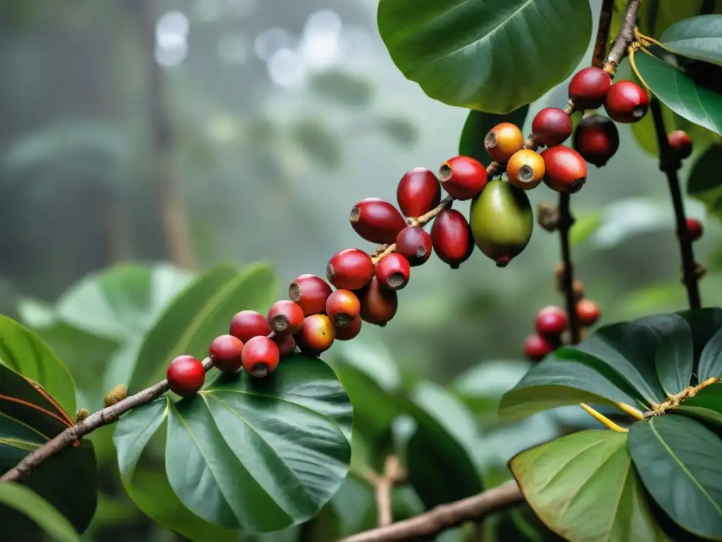 Indígenas amazónicos cosechando camu camu en la selva