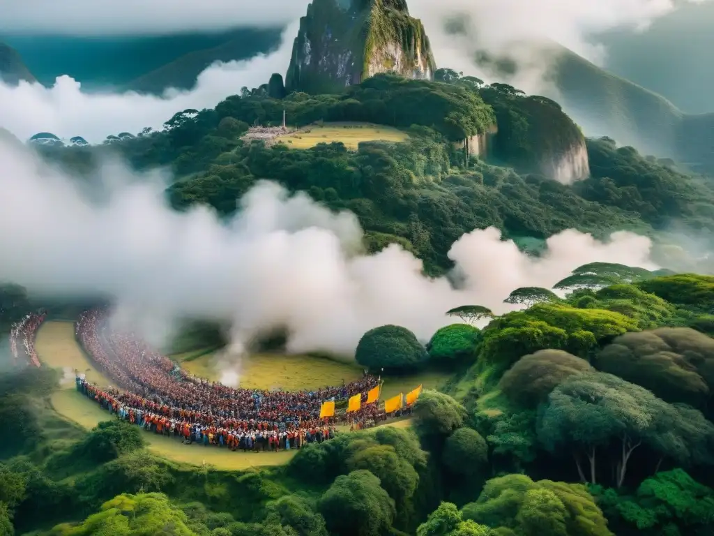 Indígenas en protesta pacífica por Conflictos por tierras sagradas América