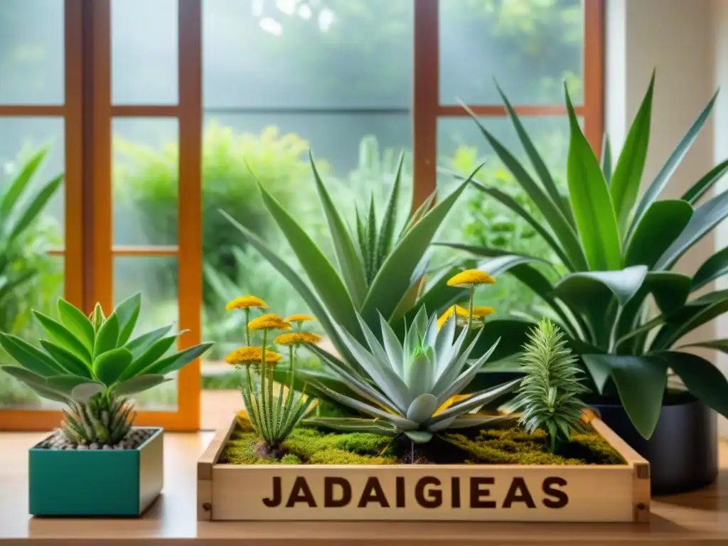 Un jardín de plantas medicinales indígenas para hogar, resplandeciendo sabiduría ancestral