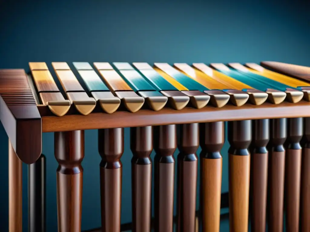 Una marimba afroindígena tallada con detalle, resaltando la historia y las luchas contemporáneas de este instrumento musical tradicional