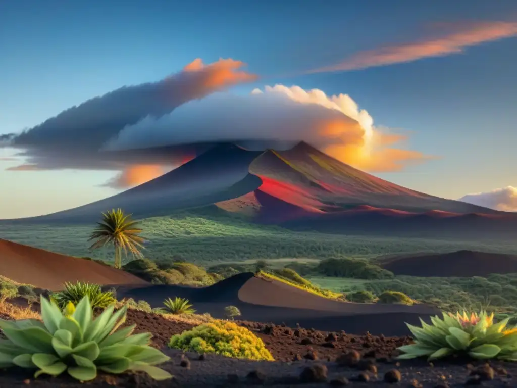 Mauna Kea al amanecer: majestuosa montaña sagrada de Hawai con flora y fauna nativa