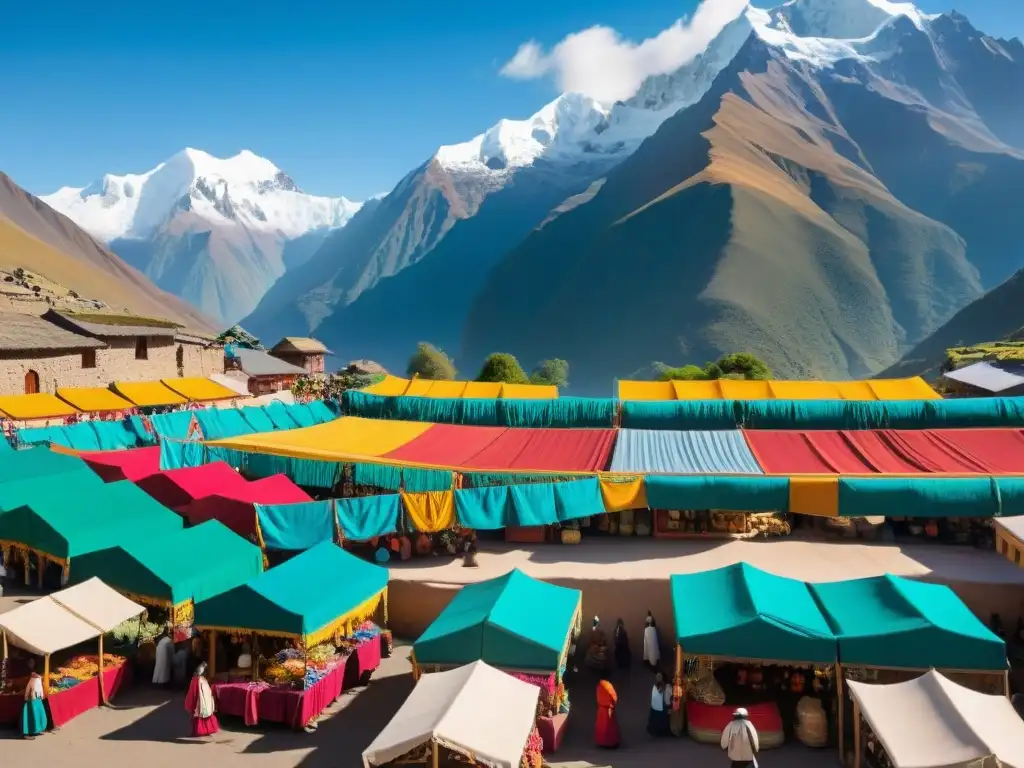 Mercado indígena en los Andes: destinos etnoturísticos América indígena