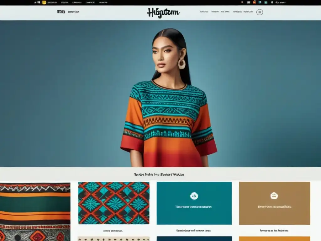 Explora la moda indígena contemporánea online en un sitio web vibrante y culturalmente auténtico