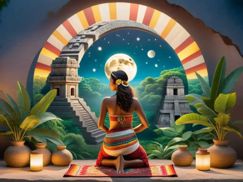 Murales mayas: Rituales menstruación culturas indígenas en la luz de la luna