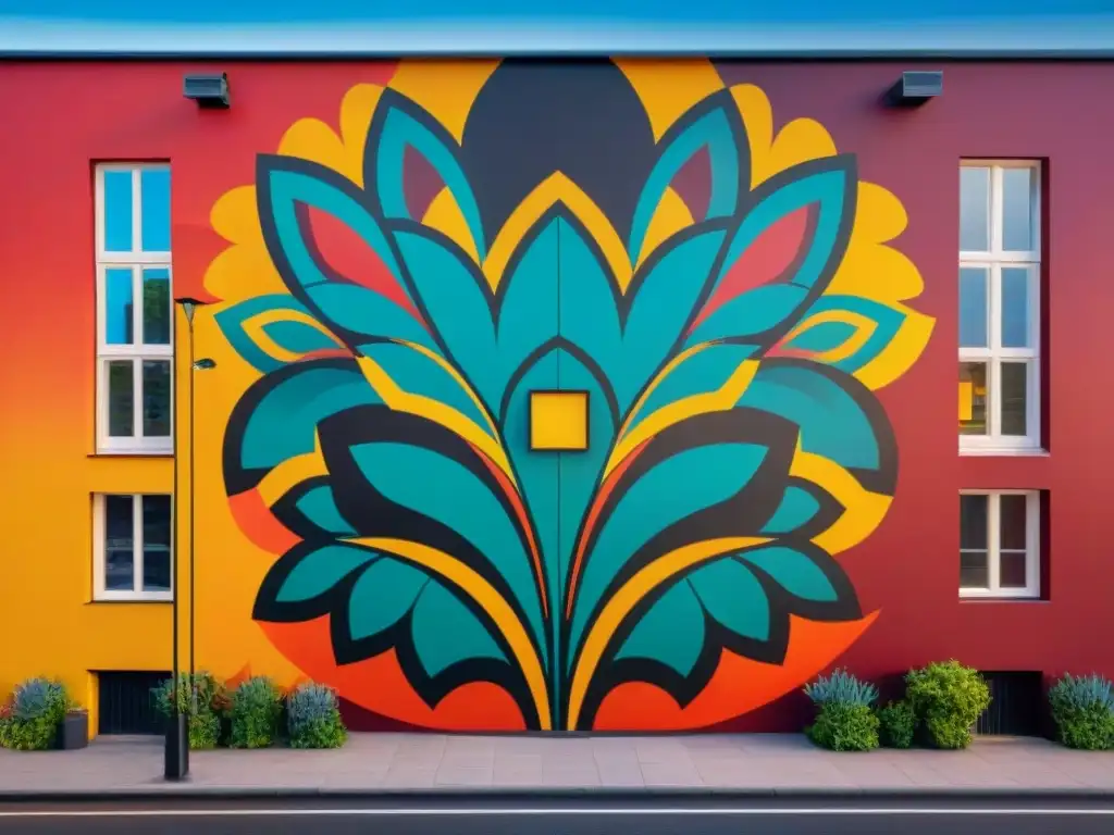 Murales vibrantes con arte indígena en plataformas digitales