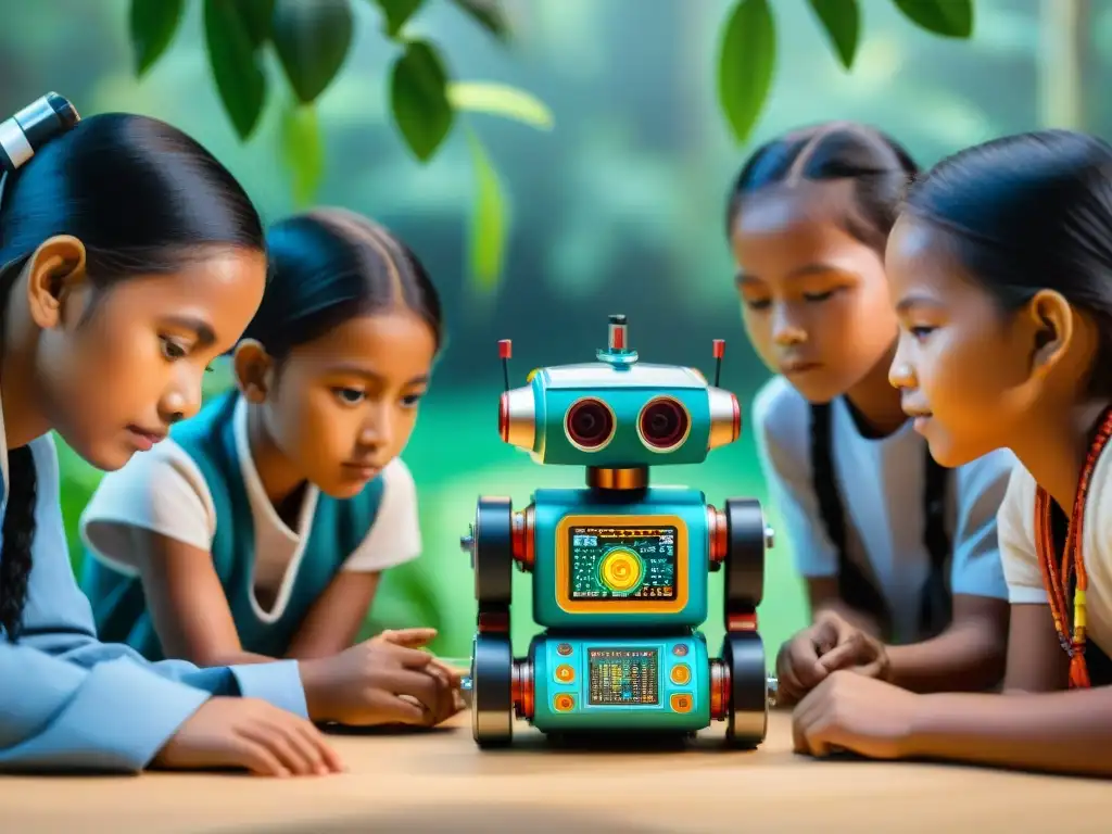 Niños indígenas construyen robot en la selva: fusión de tradición y tecnología