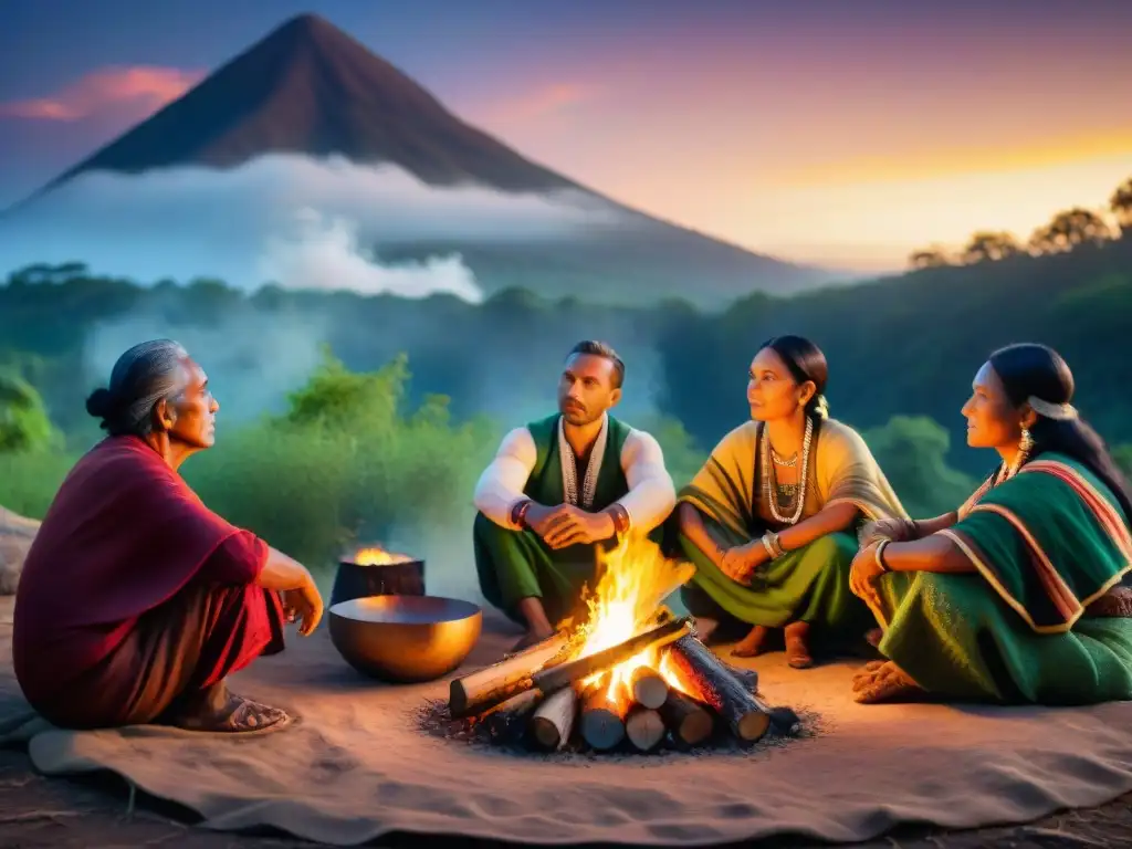 Conexión ancestral: relatos alrededor del fuego en la selva Noches de leyenda alrededor del fuego en la selva, historia indígena compartida