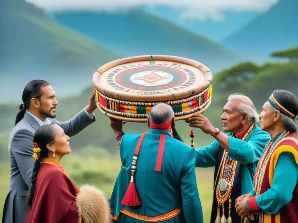 La repatriación de objetos sagrados indígenas: una escena emotiva de retorno y conexión cultural en comunidad ancestral