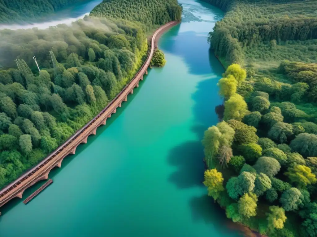 Paisaje de río y comunidad indígena conviviendo con turbinas hidroeléctricas