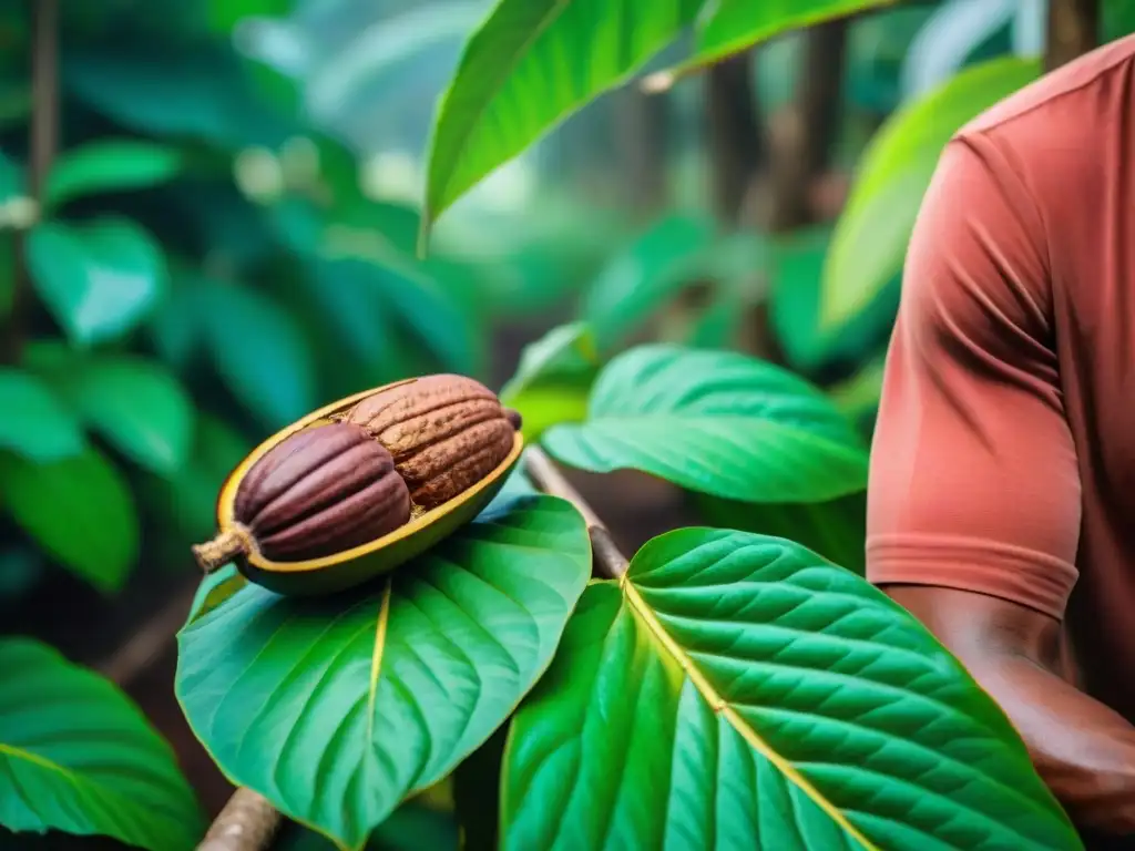 Proceso artesanal de cosecha de cacao, origen y aplicaciones innovadoras cacao