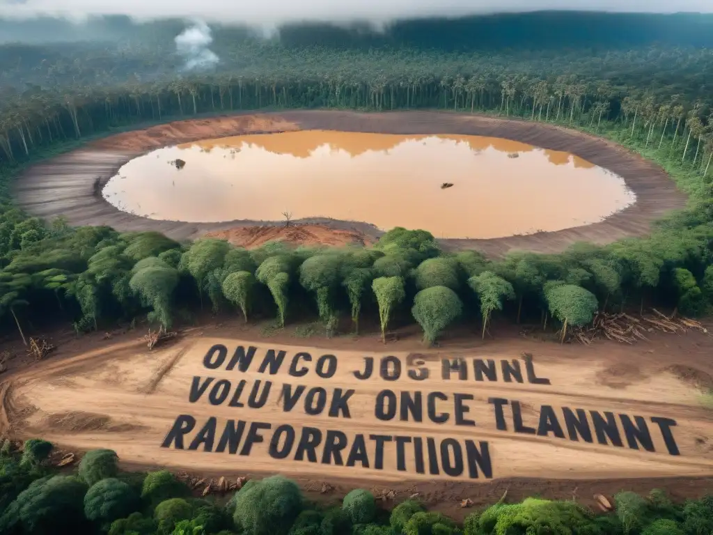 Pueblos indígenas de la Amazonía luchan contra la deforestación, imagen impactante de devastación y resistencia