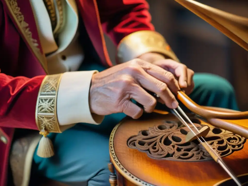 Rescate de instrumentos musicales ancestrales: manos expertas restauran tallados en antiguo instrumento musical de madera