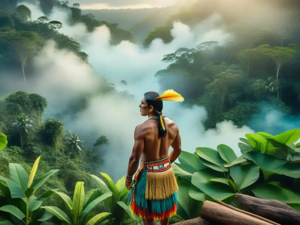 Un ritual de danzas indígenas prohibidas resurge con orgullo en la selva amazónica, entre trajes vibrantes y la majestuosidad de la naturaleza