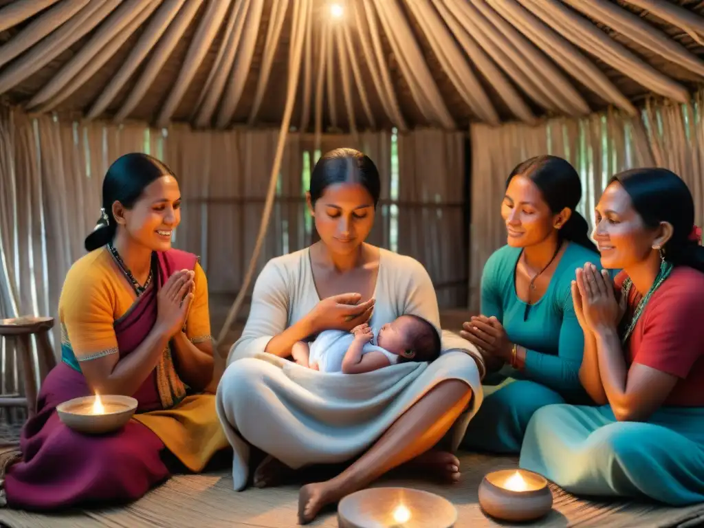 Un ritual sagrado de nacimiento en una comunidad indígena de América Central