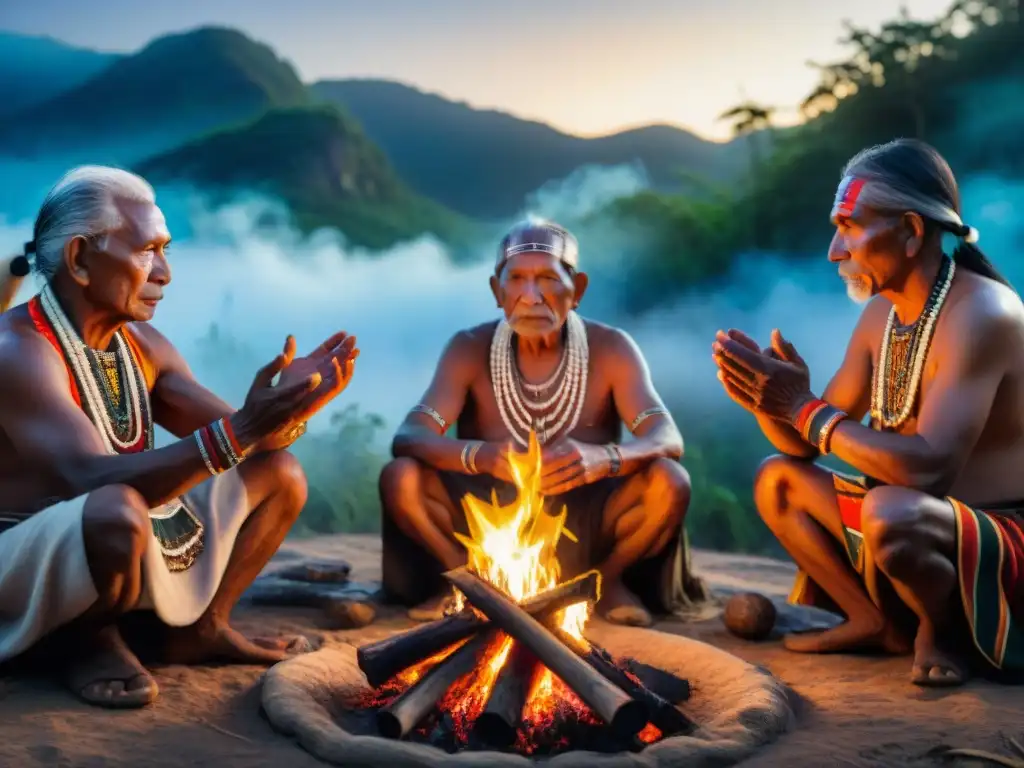 Rituales ancestrales de sabiduría y reverencia en la selva