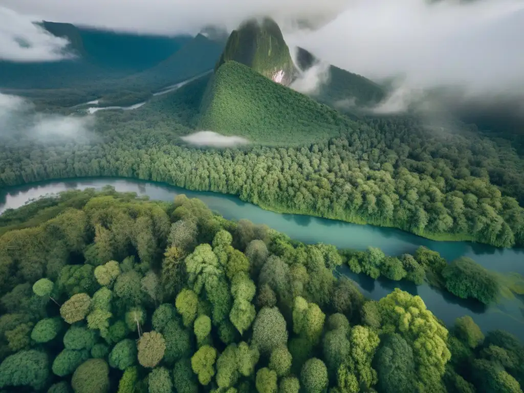 Cartografía indígena: tribu en selva con tecnología aérea